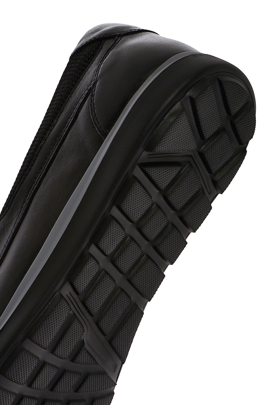 Erkek Siyah Rugan Deri Klasik Loafer