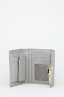 Kadın Gri Suni Deri Cüzdan | Derimod