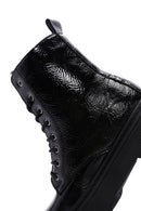 Women's Black Patent Leather Boots | Derimod