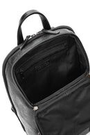 Men's Black Leather Backpack | Derimod