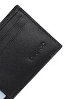 Men's Black Leather Wallet | Derimod