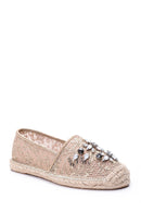 Women's Stone Espadrille Shoes | Derimod