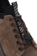 Men's Mink Lace-up Thick-Sole Leather Casual Sneaker | Derimod