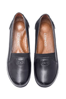 Kadın Siyah Deri Comfort Loafer | Derimod
