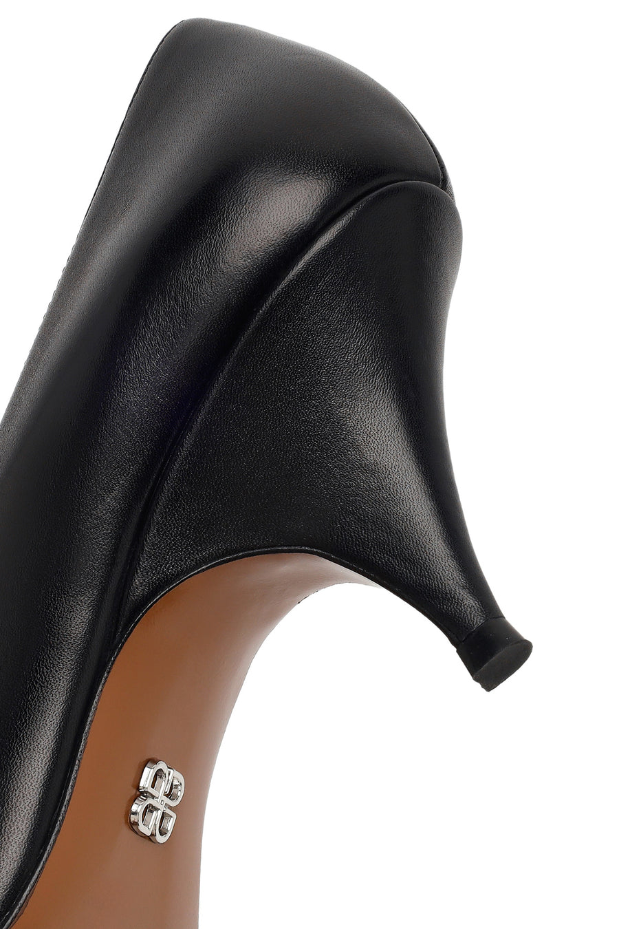 Kadın Siyah Topuklu Deri Stiletto