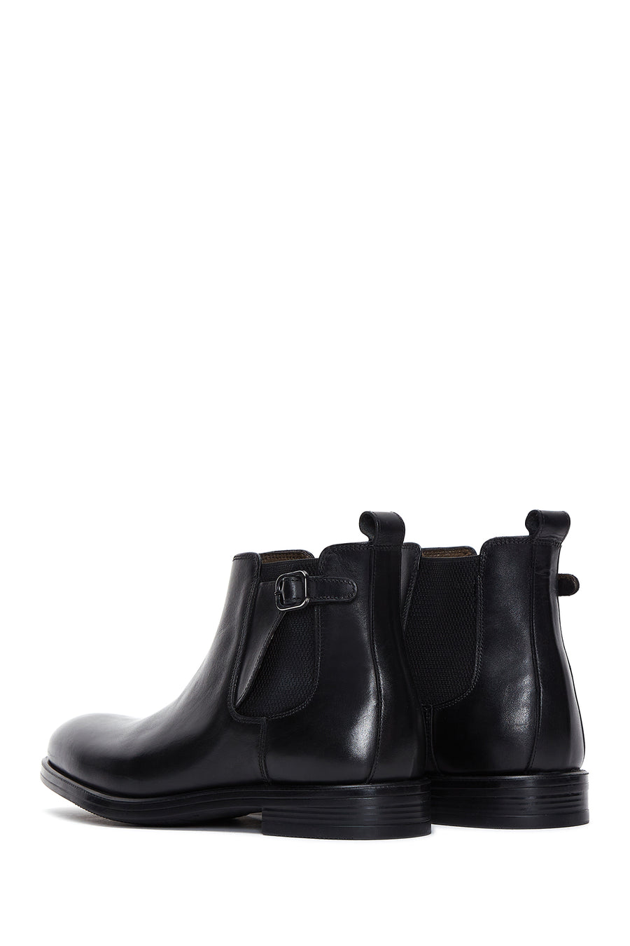 Men's Black Chelsea Leather Boots