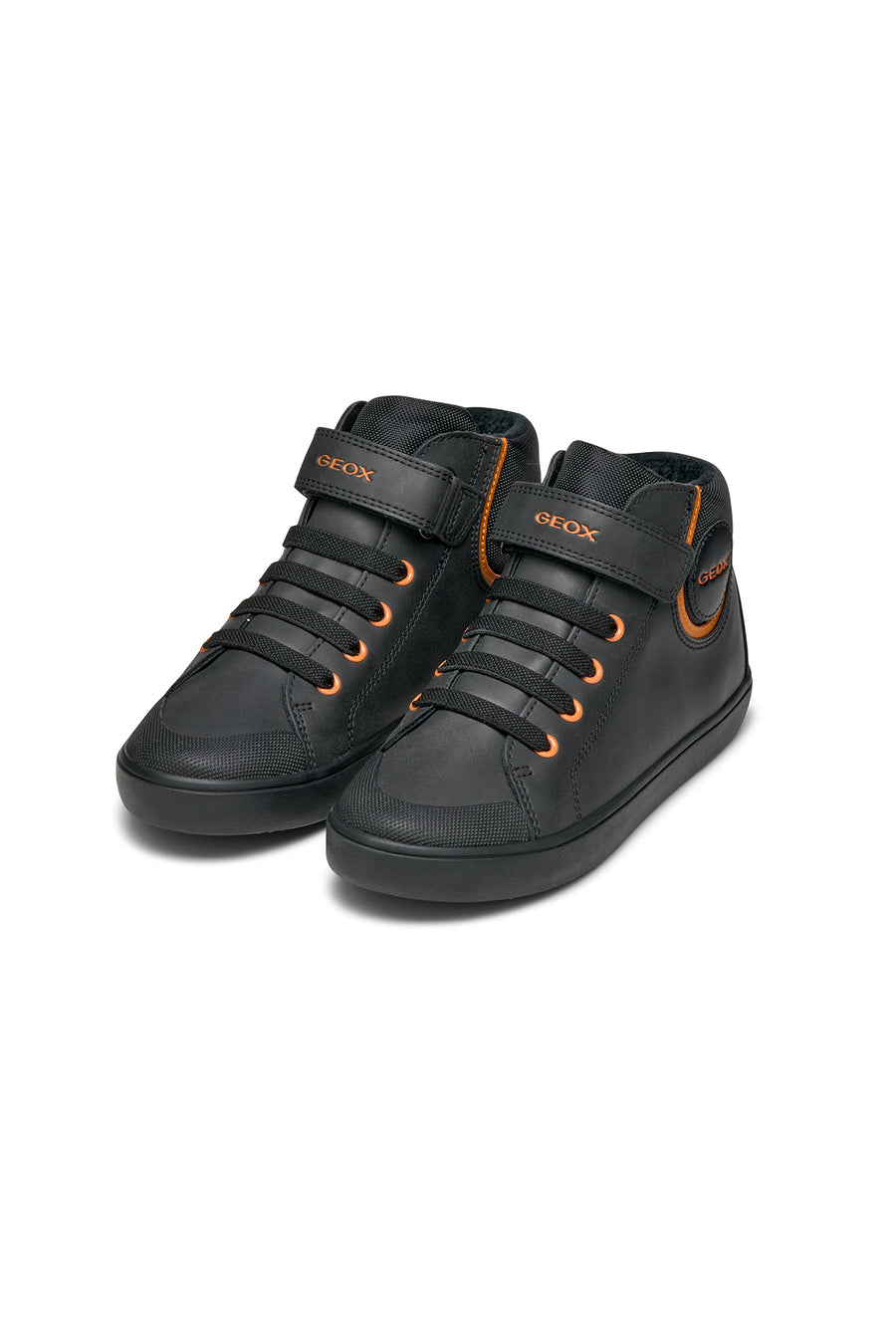 Geox Boy Black High-Top Sneakers