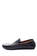 Erkek Deri Kroko Loafer | Derimod