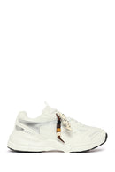 Woman White Lace-Up Thick-Soled Charm Sneaker | Derimod
