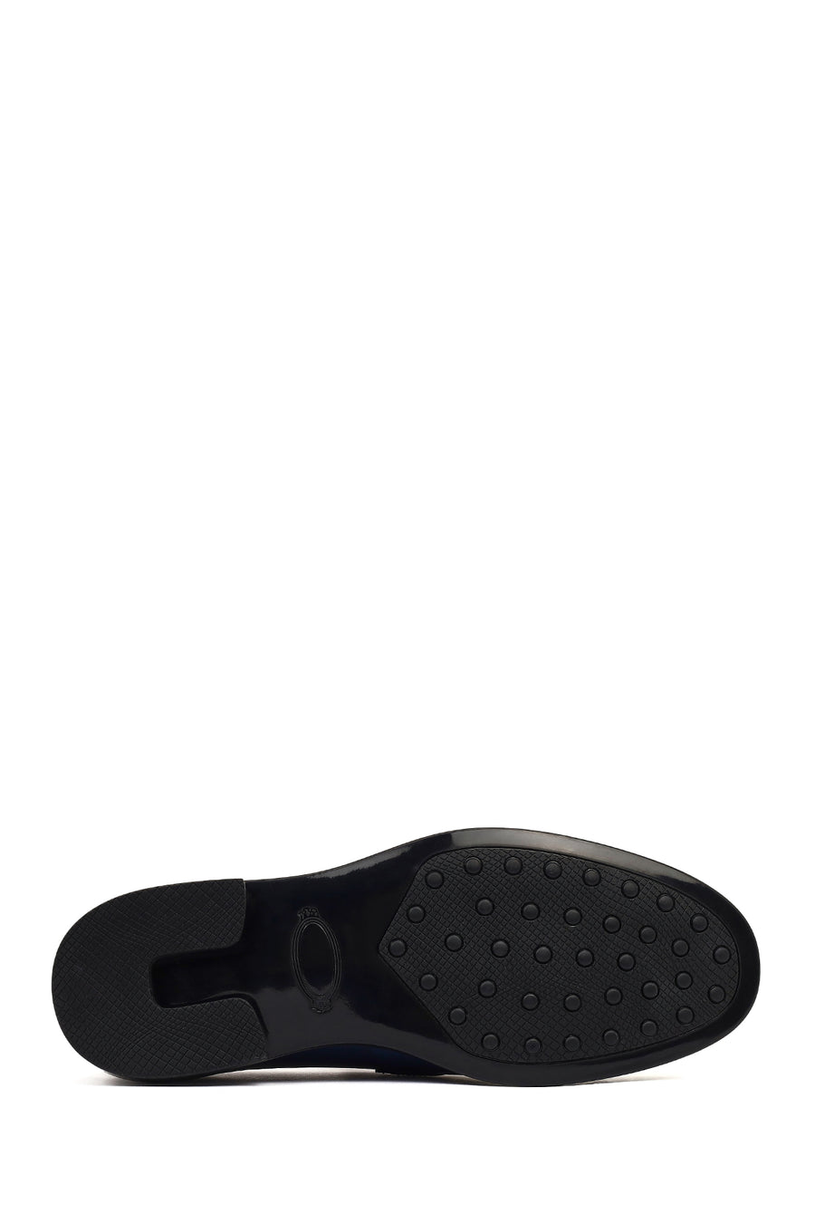 Men's Navy Blue Leather Casual Loafer