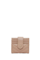 Woman Mink Quilted Card Holder | Derimod