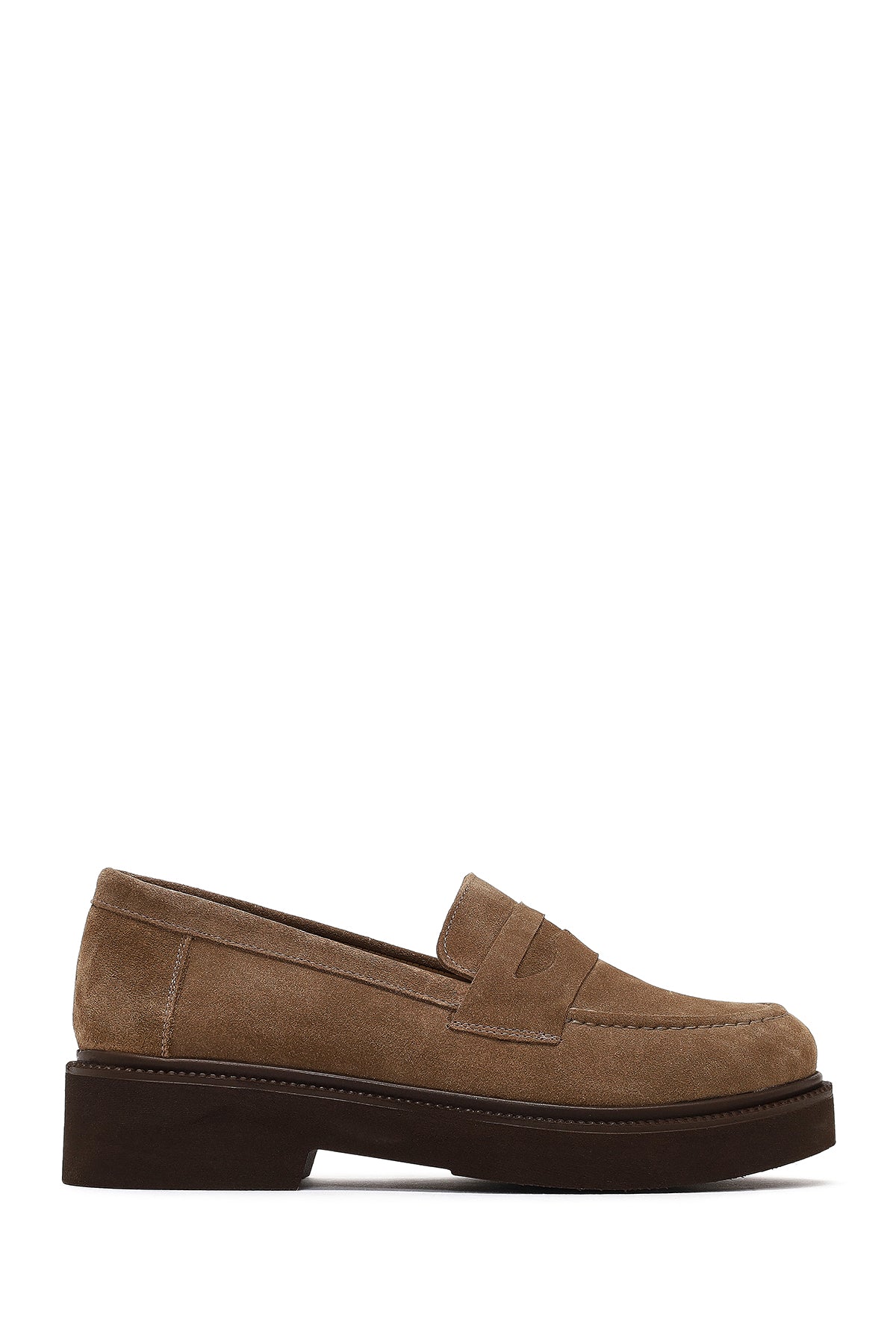 Kadın Vizon Süet Deri Loafer AF200010DS | Derimod