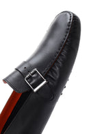 Men's Black Leather Buckle Casual Loafer | Derimod