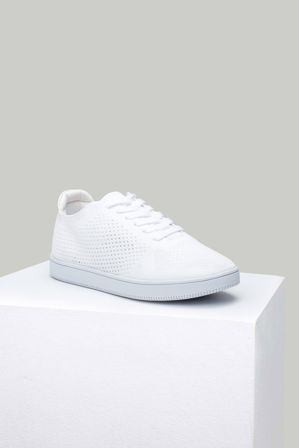 Beyaz Kumaş Kadın Sneaker