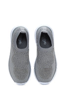 Kadın Gri Taşlı Kumaş Sneaker | Derimod