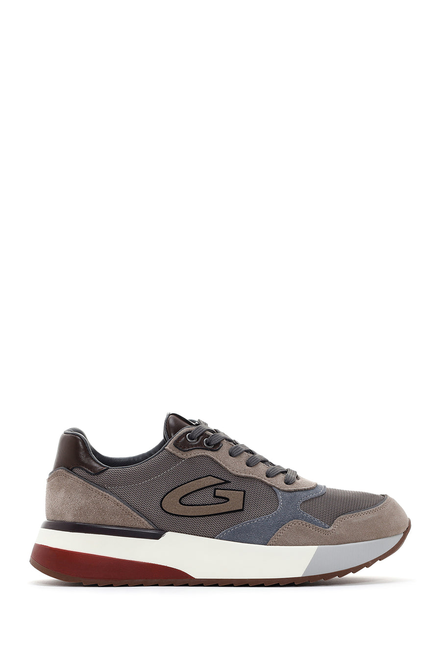 Alberto Guardiani Erkek Vizon Winner Kalın Tabanlı Deri Sneaker G03M100015 | Derimod