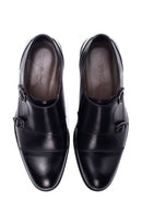 Men's Leather Double Buckle Classic Shoes | Derimod