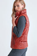 Los Angeles Women's Leather Vest | Derimod