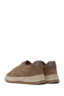 Male Mink Lace-up Thick-Soled Suede Leather Sneaker | Derimod