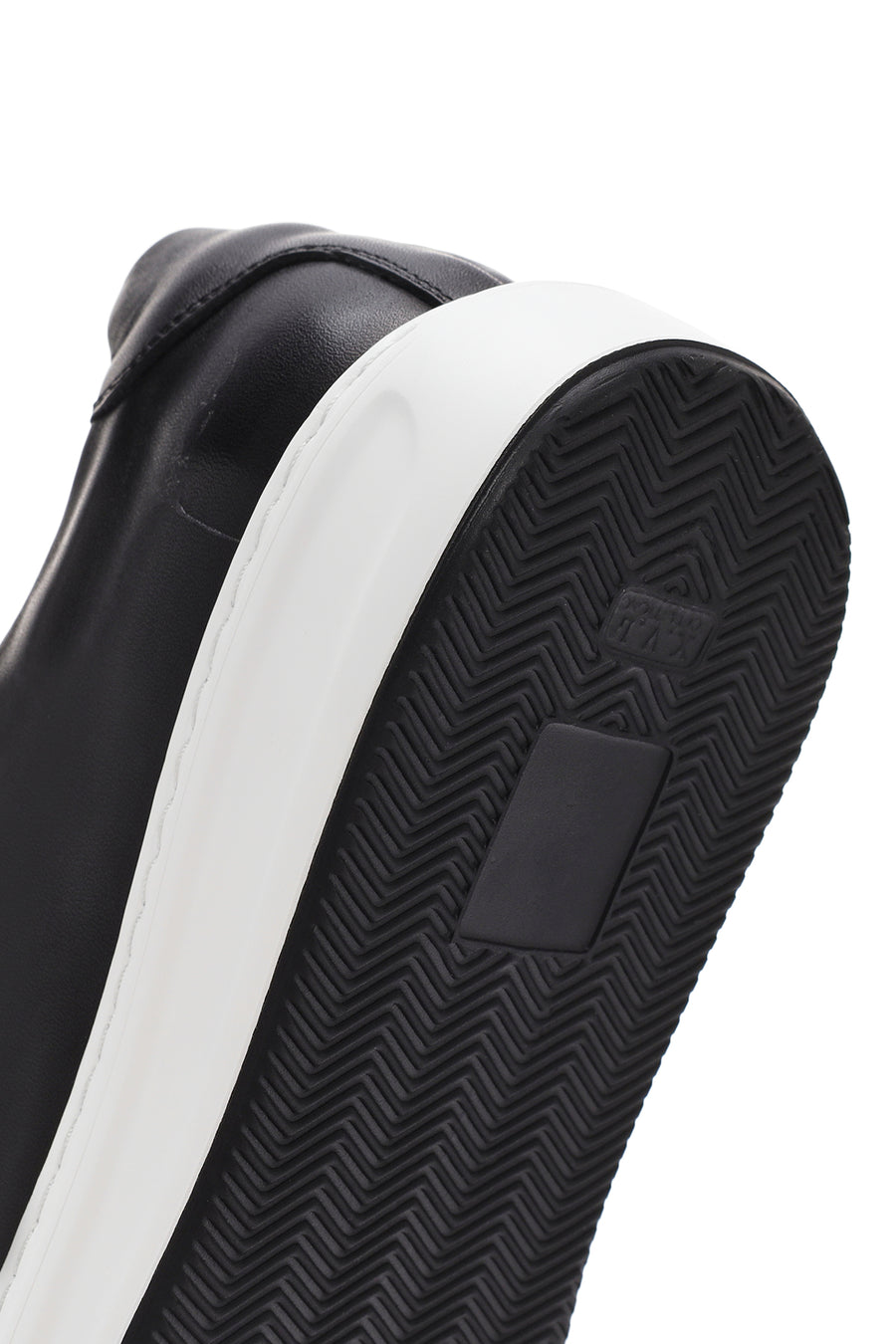 Erkek Siyah Bağcıklı Deri Sneaker