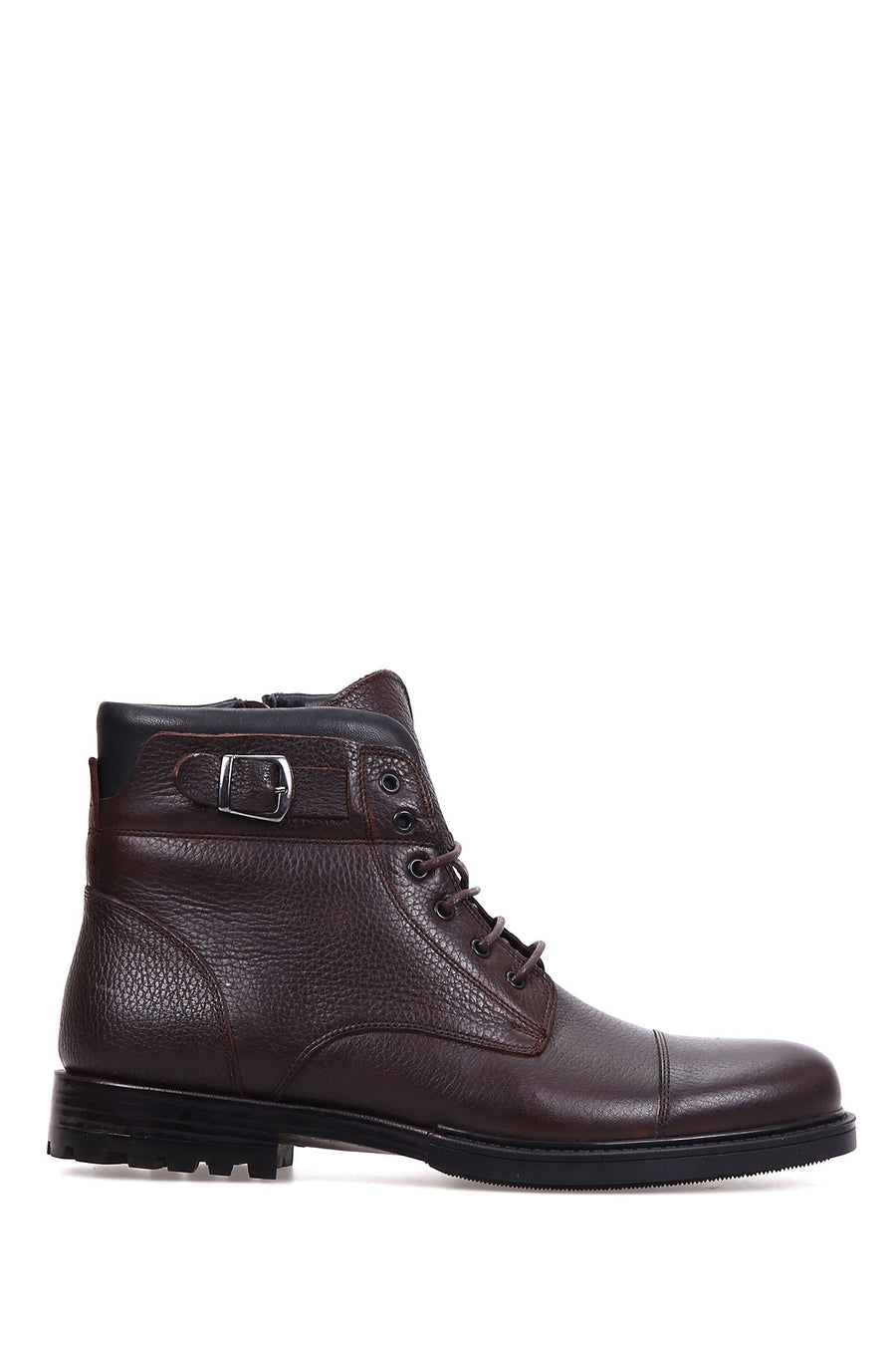 Soft Leather Zippered Men's Boots 18WFD3394FT | Derimod