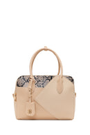 Woman Cream Long Strap Printed Shoulder Bag | Derimod