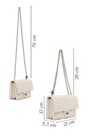 Woman Cream Chain-Strap Quilted Shoulder Bag | Derimod