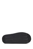 Woman Black Thick-Soled Suede Teddy Boots | Derimod