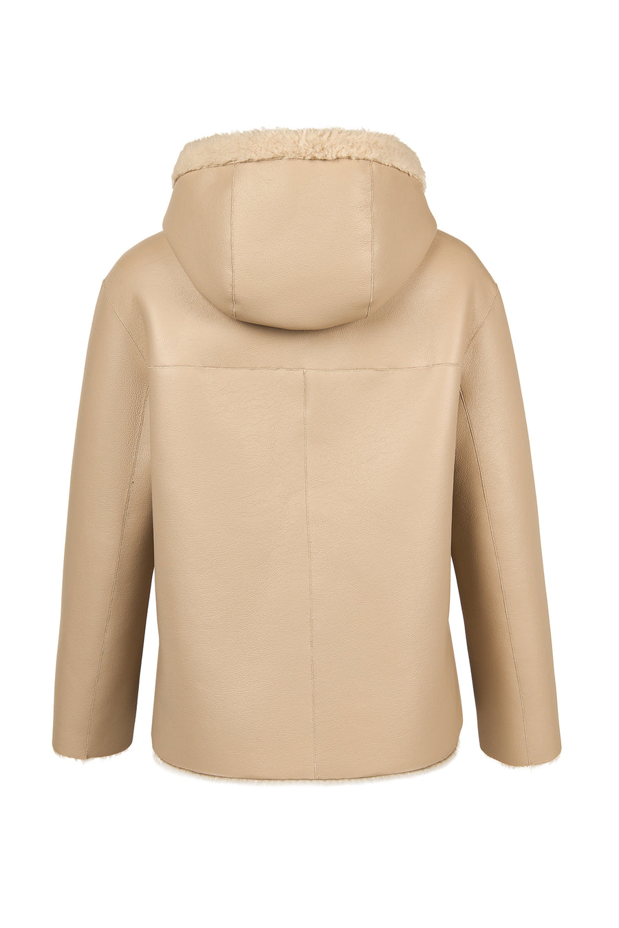 Gardena Women's Beige Reversible Teddy Coat