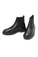 Men's Black Leather Casual Chelsea Boots | Derimod