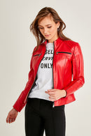 Eva Women's Leather Jacket | Derimod