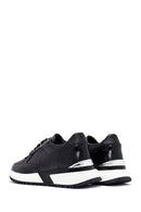 Men's Black Lace-up Leather Sneaker | Derimod