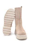 Women's Suede Thick Soled Boots | Derimod