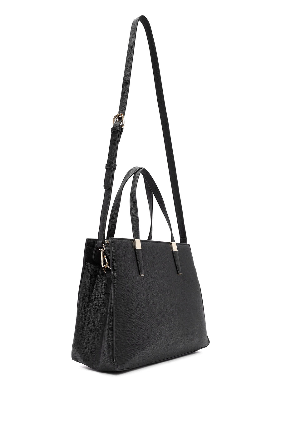 Women's Black Long Strap Classic Handbag