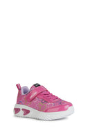 Geox Girls Fuchsia Assister Banded Fabric Sneakers | Derimod