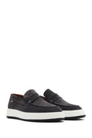 Erkek Gri Süet Deri Casual Loafer | Derimod