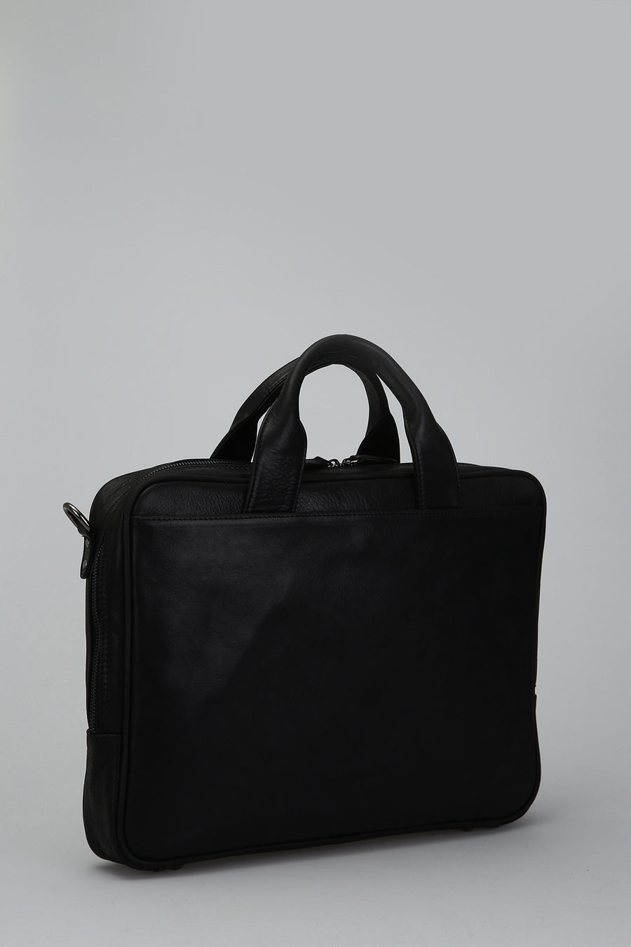 Black Men's Leather Briefcase