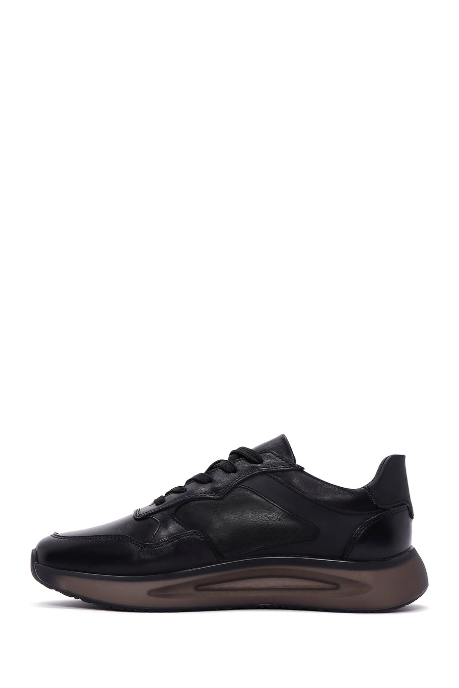 Men's Black Leather Sneaker