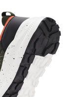 Derimod Zero Men's Green Lace Up Fabric Sneaker | Derimod