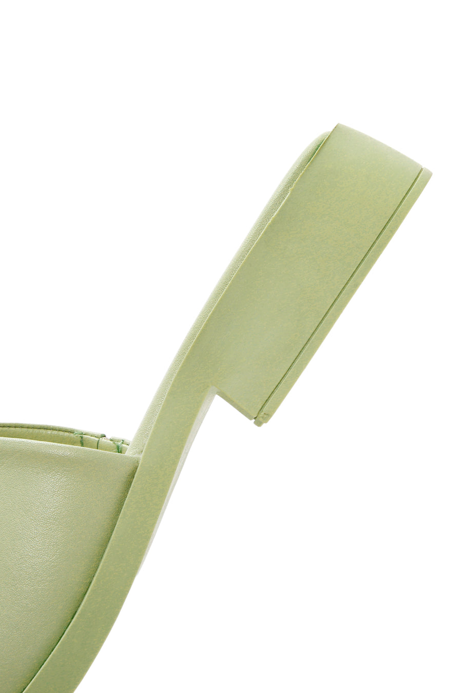 Women's Green Leather Slippers