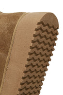 Woman Taba Patterned Suede Teddy Boots | Derimod