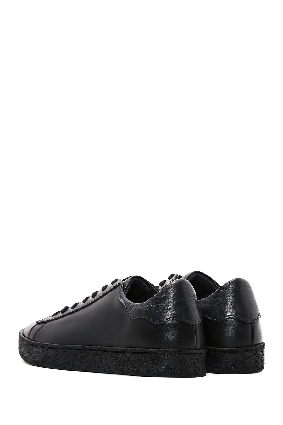 Men's Black Leather Sneaker