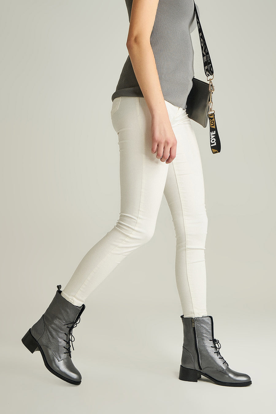 Soft Leather Women's Silver Boots