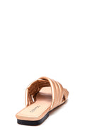 Women's Gold Metallic Slippers | Derimod