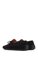 Men's Black Suede Leather Loafer | Derimod