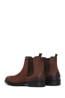 Erkek Kahverengi Nubuk Deri Chelsea Düz Bot | Derimod