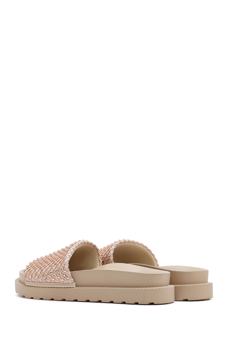 Woman Pink Stone Slippers