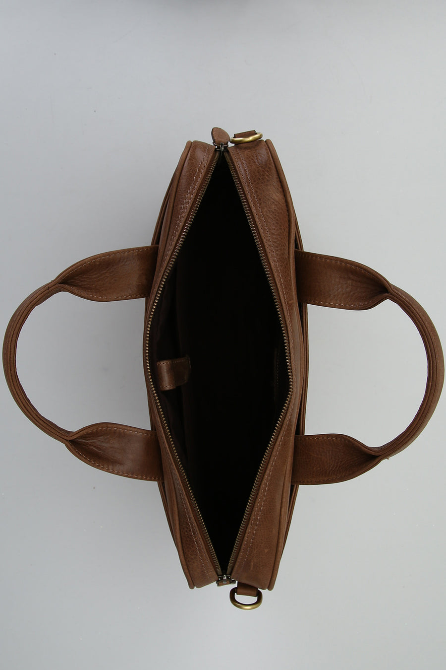 Tan Men's Leather Briefcase