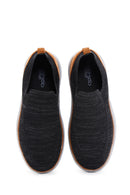 Men's Black Thick Soled Sneaker | Derimod