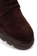 Male Brown Lace-up Suede Casual Shoes | Derimod